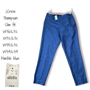 J Crew Thompson Slim Fit Pants Various Sizes